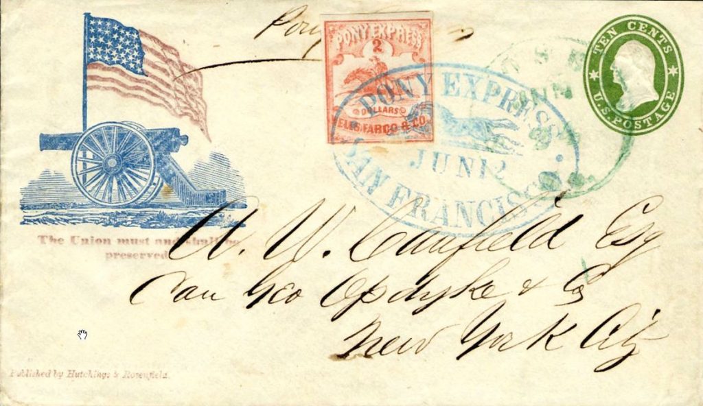 historic Pony Express envelope