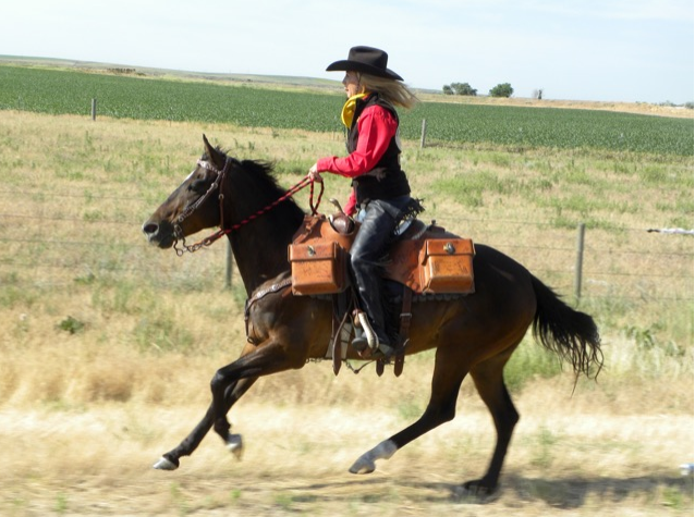 Wyoming first time rider, Christina Seemiller, who did an incredible job. 